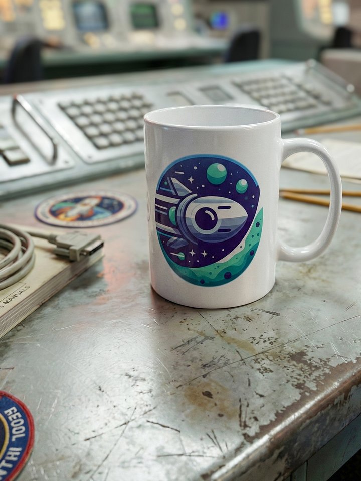 Retro Rocket Fuel Mug product image (2)