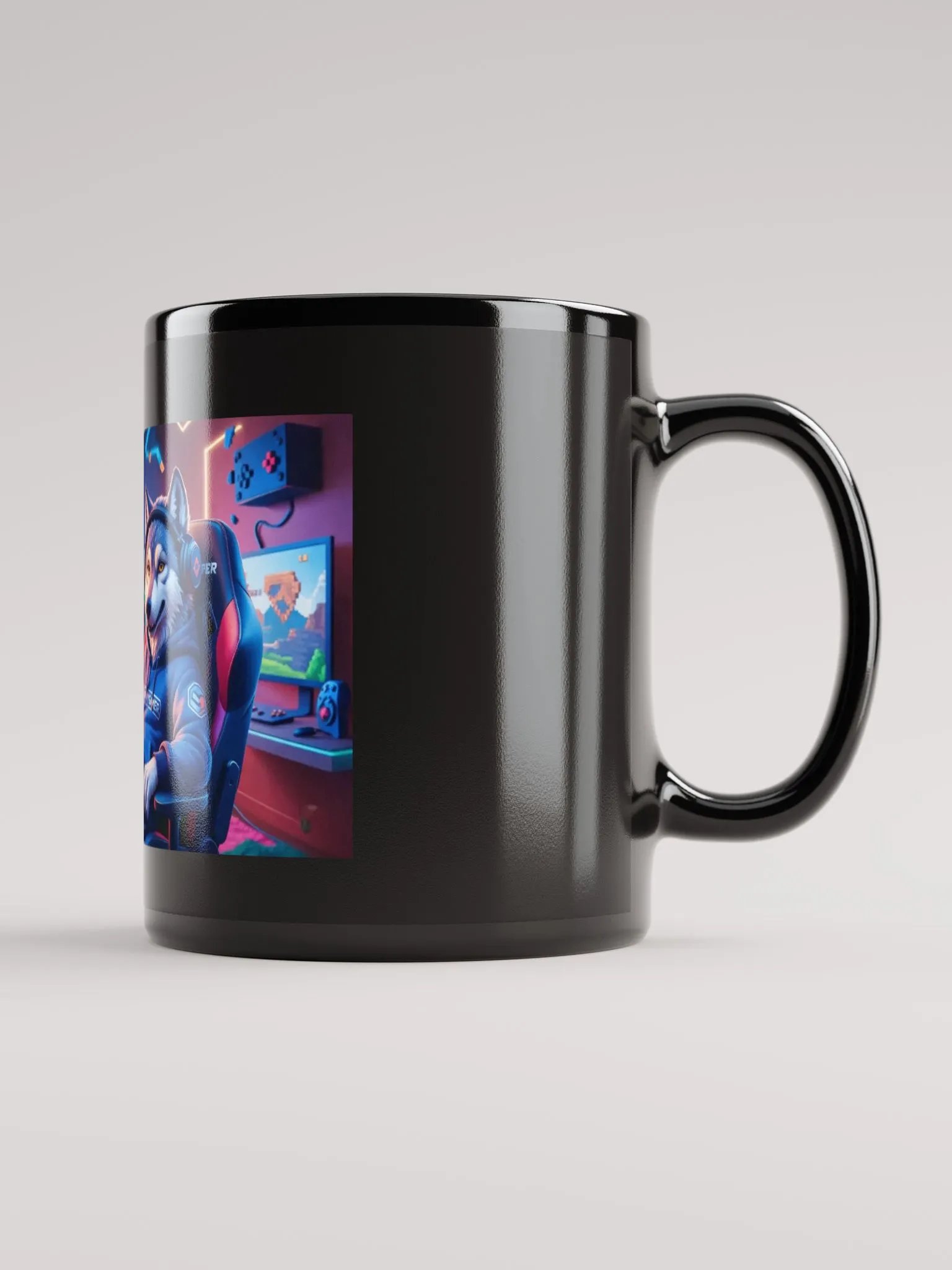 Barmy Gamer Wolf Mug product image (1)