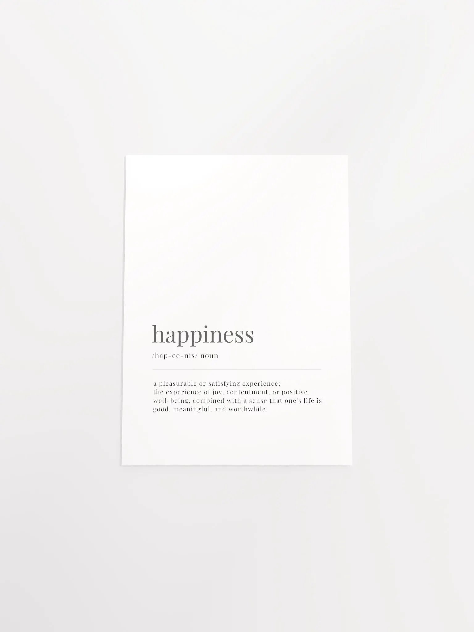 Happiness Definition Poster Print product image (28)