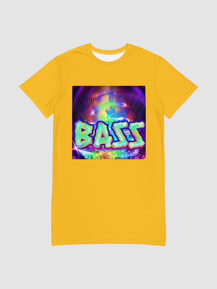 Hyper Bass Long T-Shirt Dress [Yellow] product image (1)