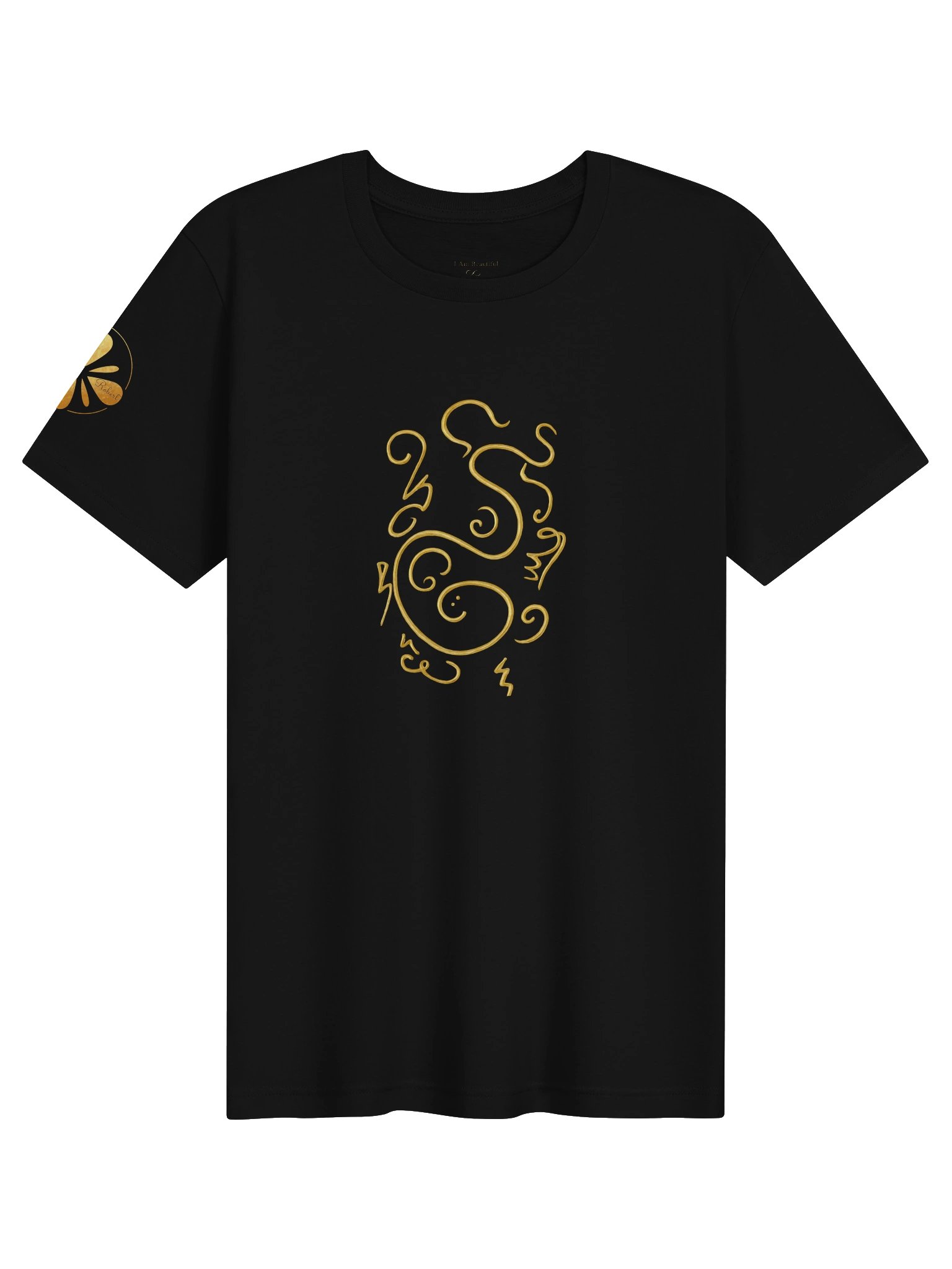 Golden Galactic Swirl Tee ~ I Am Beautiful Edition product image (1)