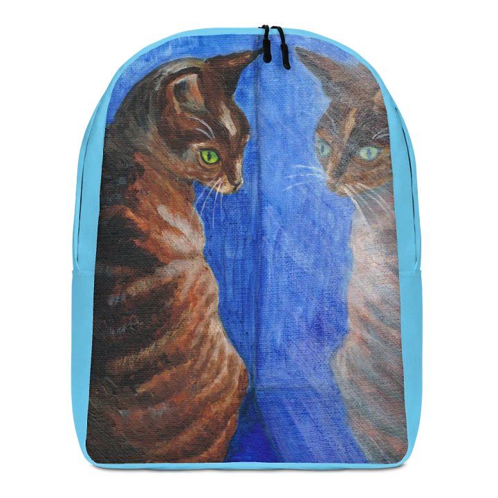 mirror cat painting backpack product image (2)
