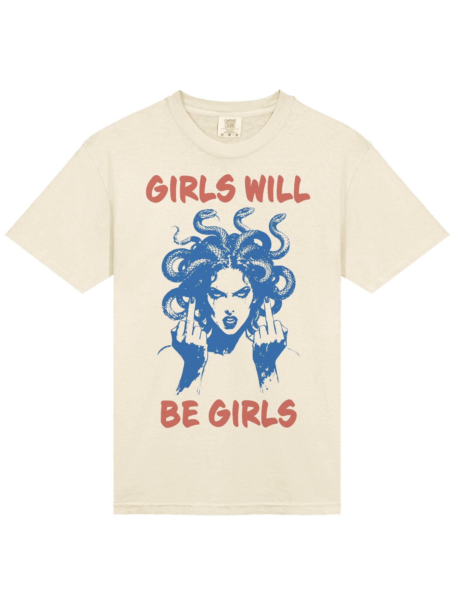 Girls Will Be Girls Middle Finger Medusa T-Shirt product image (38)