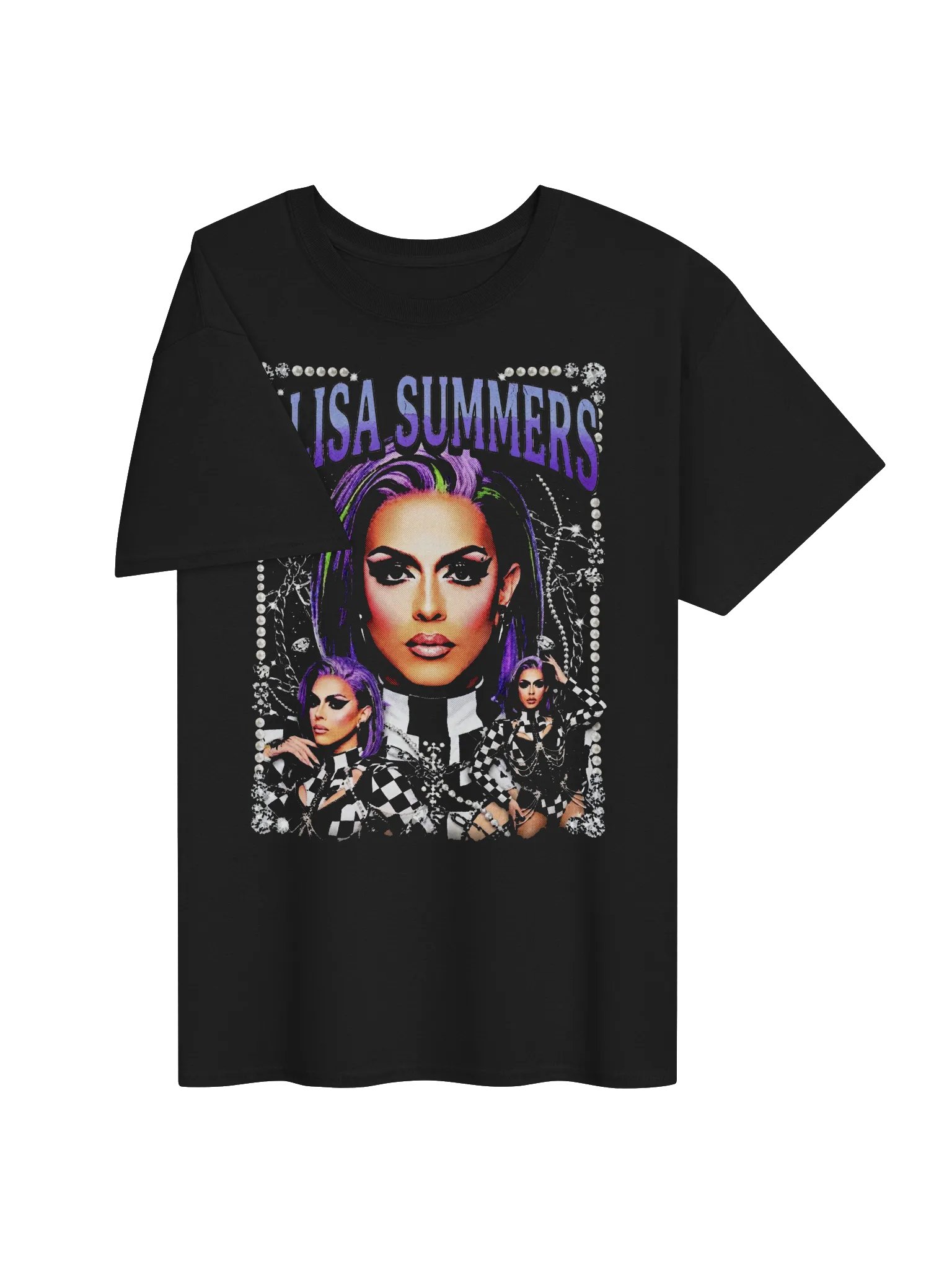 Checkered Glam Classic Tee — TikTok Test product image (3)