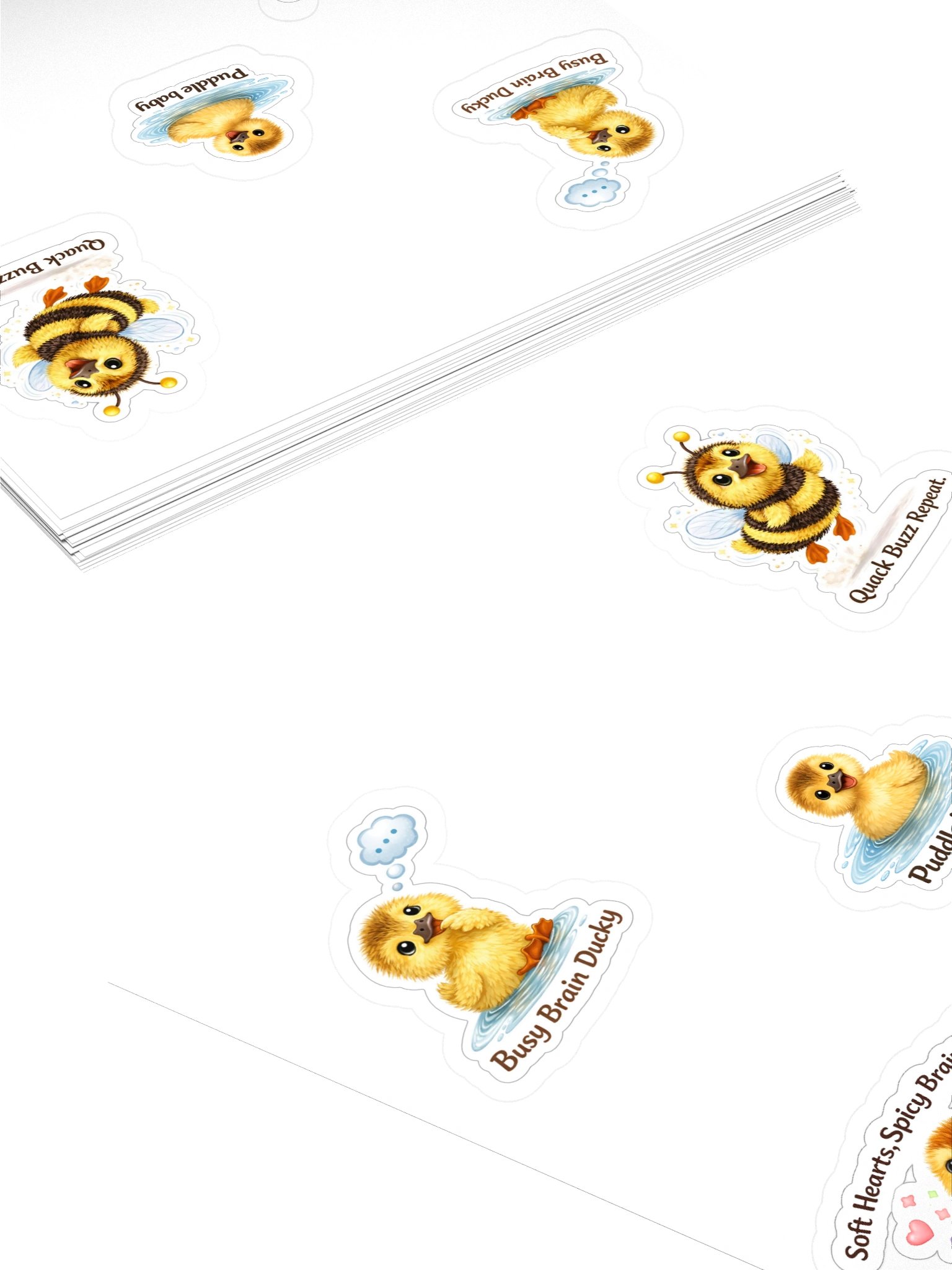 Z's Ducky Sticker Sheet. product image (4)