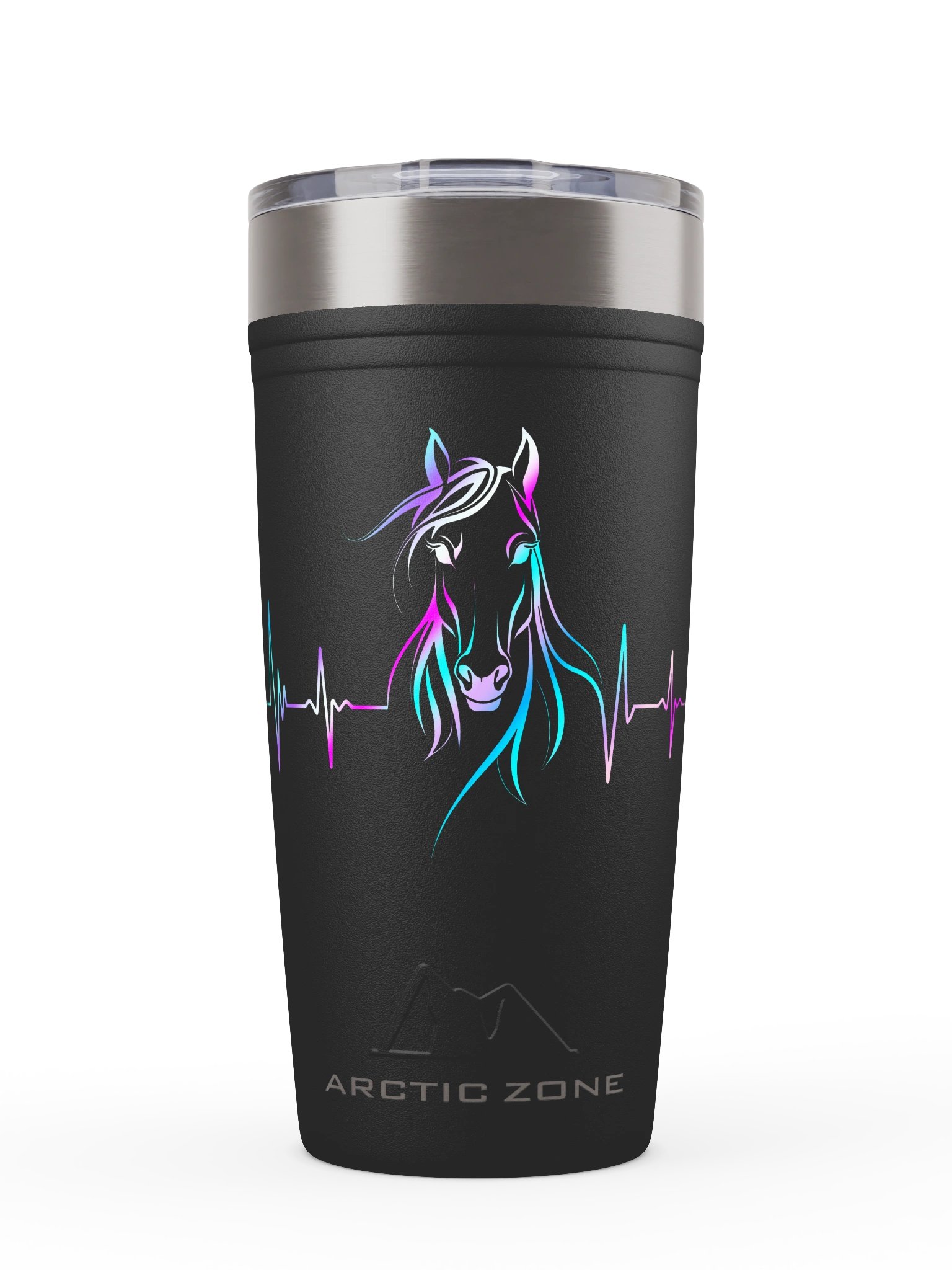 Arctic Zone Titan Thermal HP Copper Tumbler 20 oz, Colorful Horse Heartbeat Design product image (1)