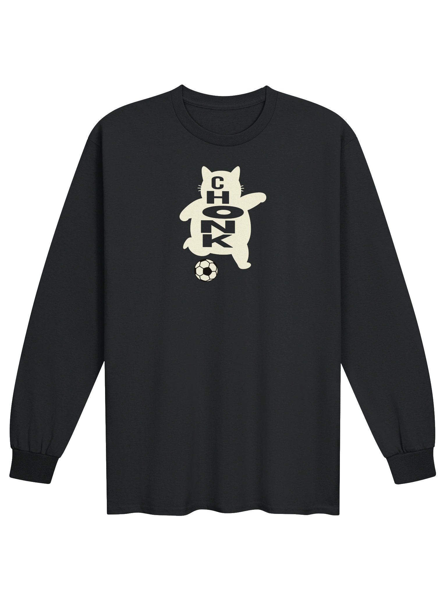 Soccer Chonk Cat - Unisex Adult Long Sleeve T-shirt product image (1)