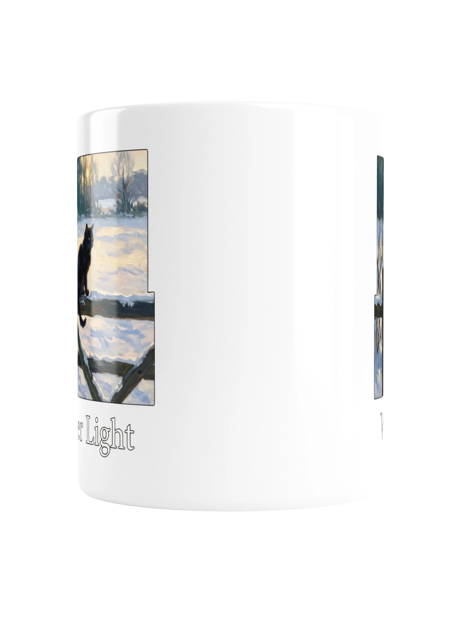 Winter Fence Cat Mug product image (2)