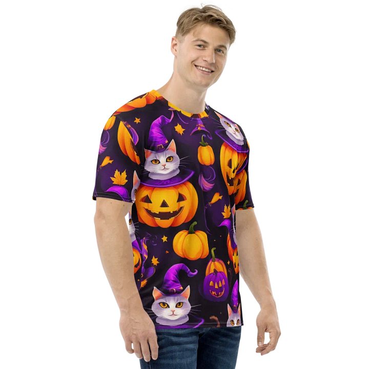 Cats Pumpkin Charade T Shirt product image (1)