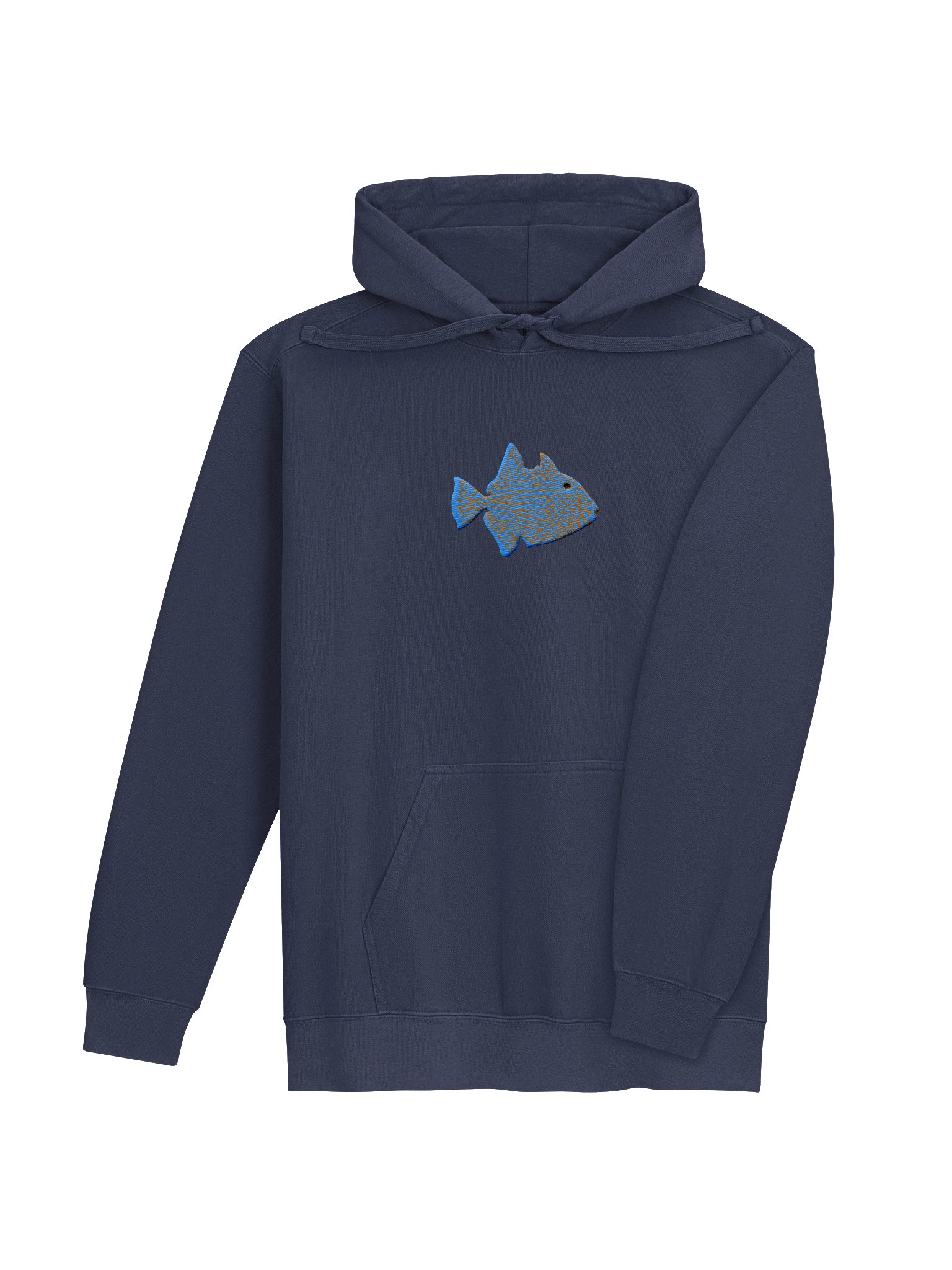 Blue-Lined Triggerfish Embroidered Premium Hoodie | Saltwater Reef Aquarium Fish & Marine Life Apparel product image (7)
