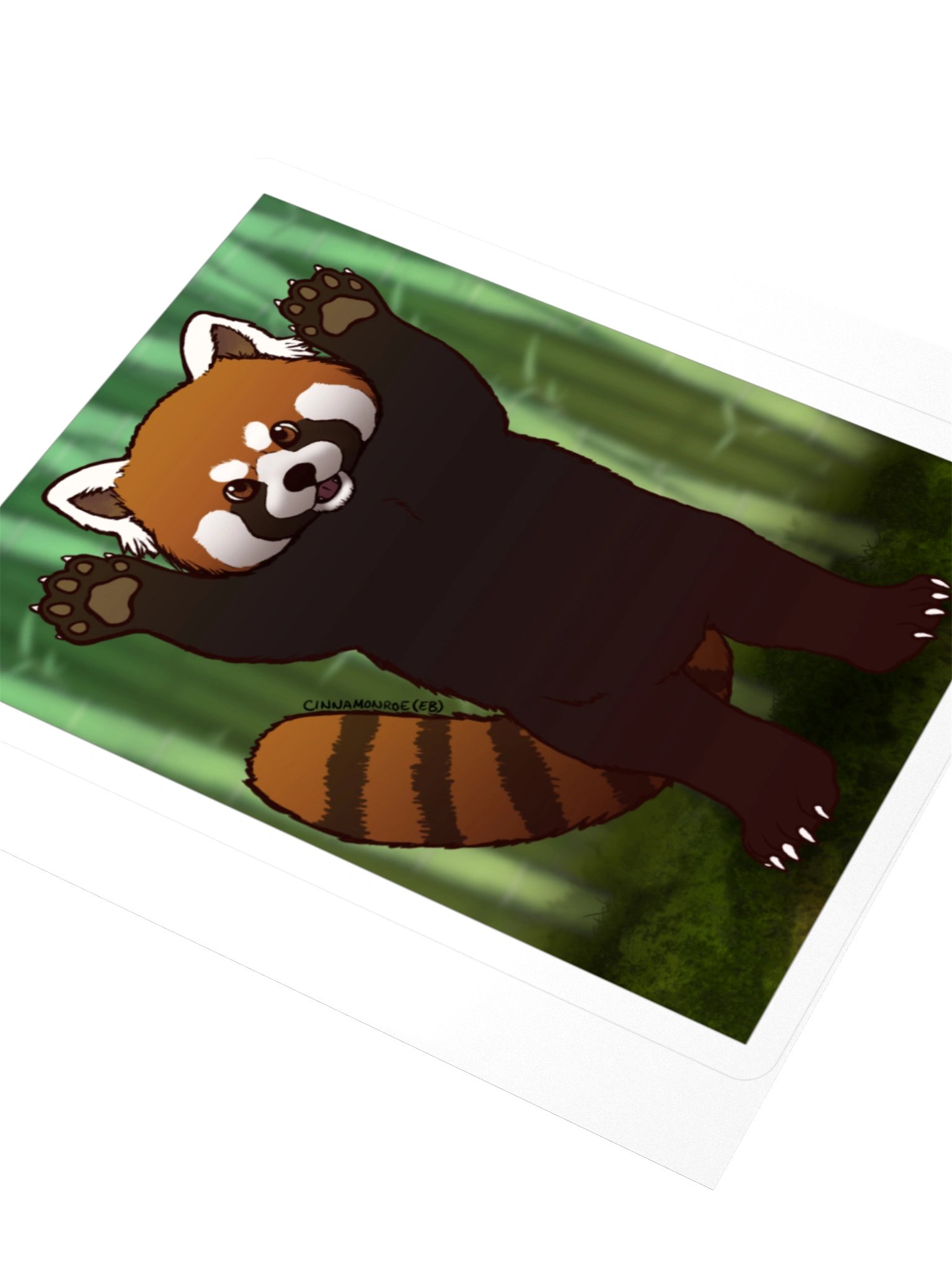 Red Panda Scare Sticker product image (3)