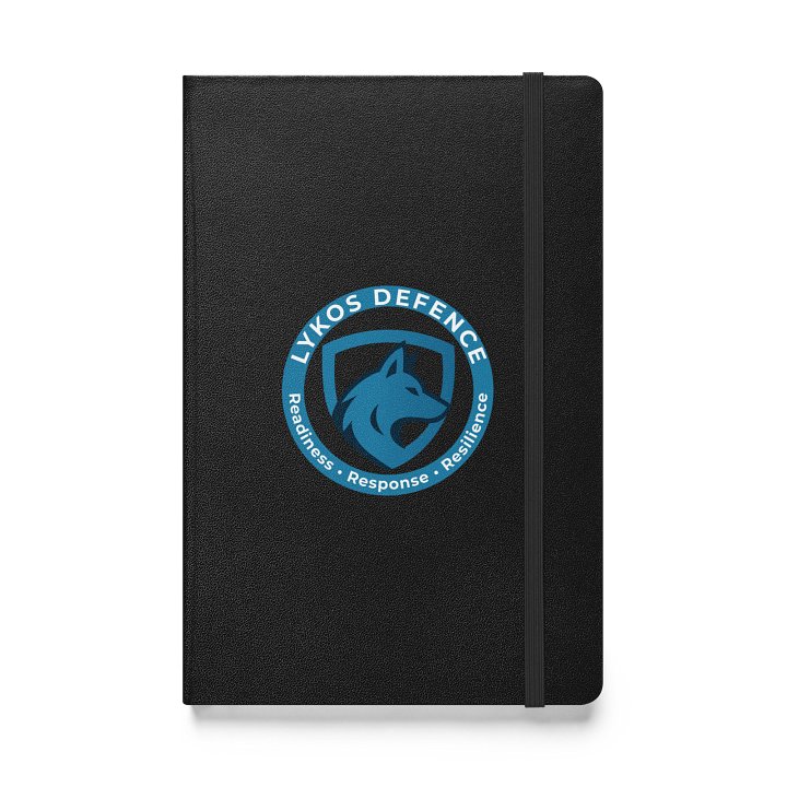 Lykos Defence Wolf Logo Hardcover Notebook product image (1)