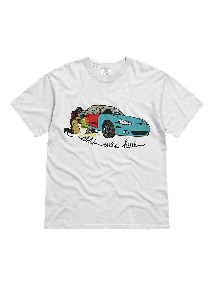 ABHI WAS HERE shirt - white product image (1)