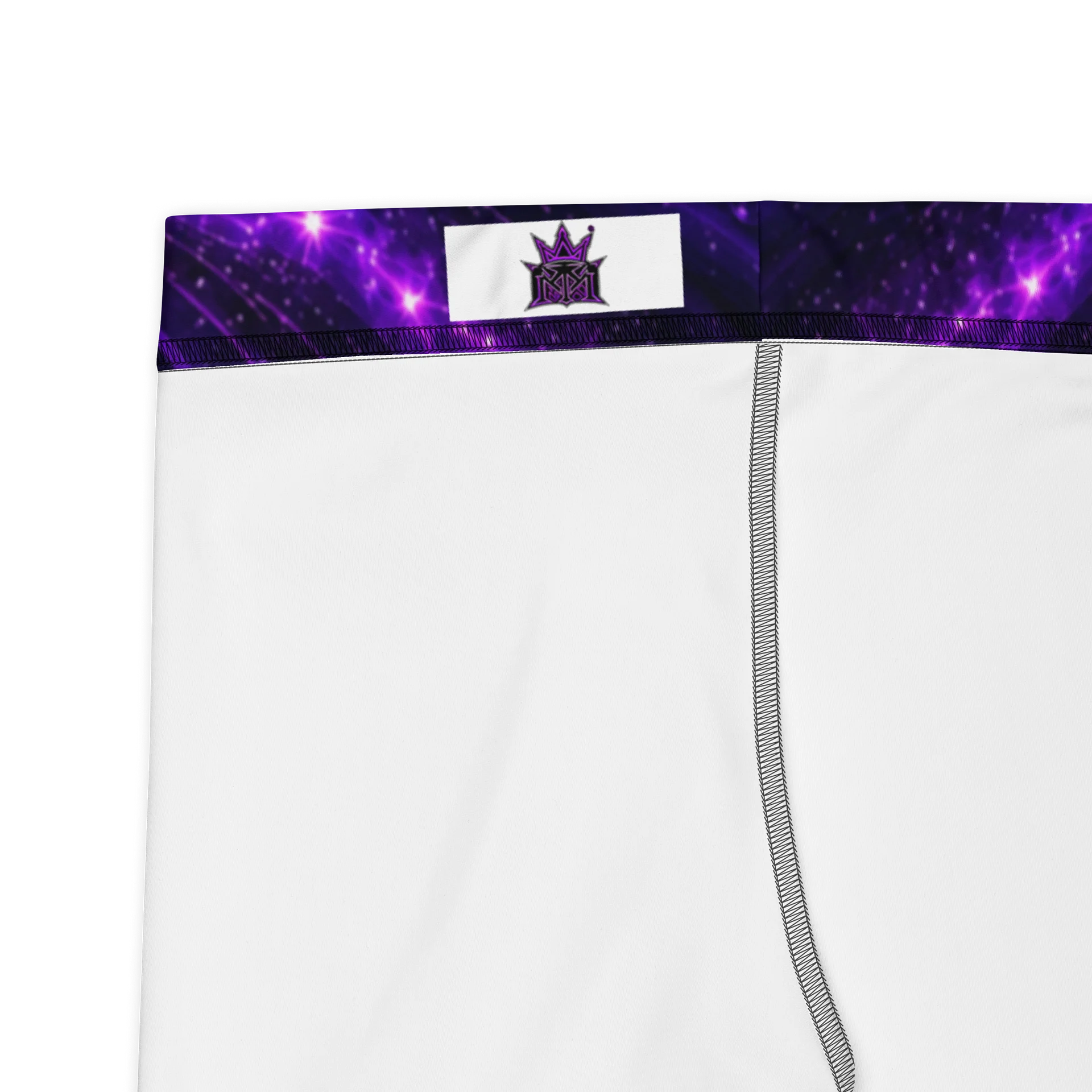 Cosmic Purple Abstract Capri Leggings product image (2)