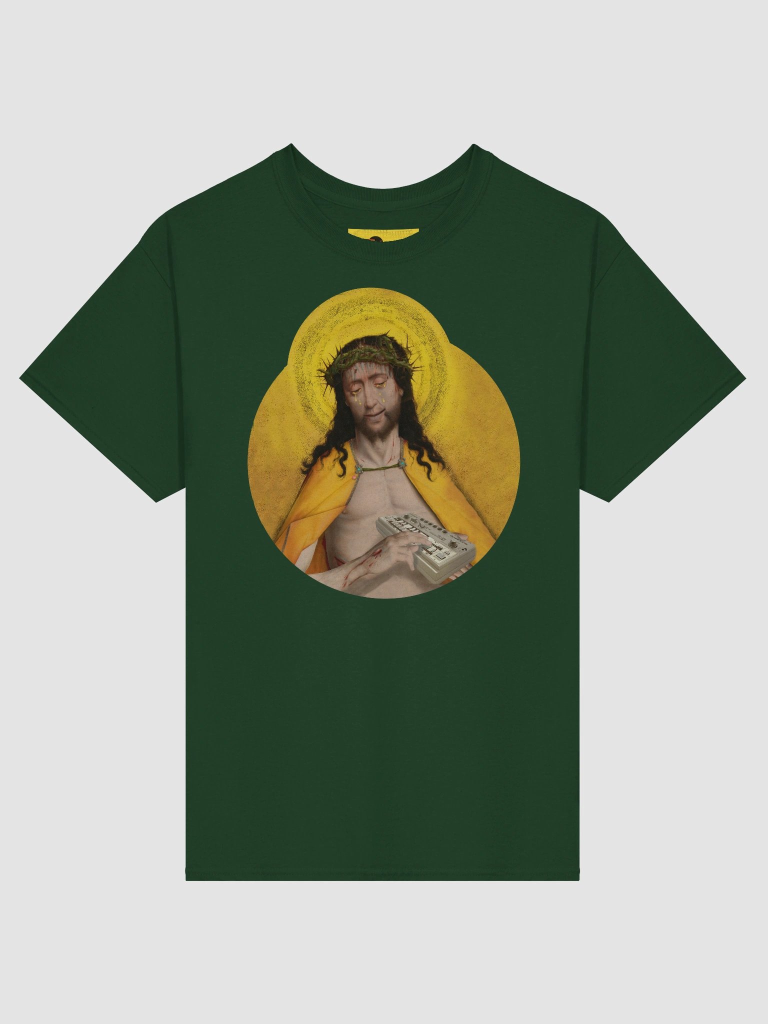 Holy Synthesis, by Frank Fonik (tb-3-0-3 tribute), Techno EDM, Unisex t-shirt product image (1)