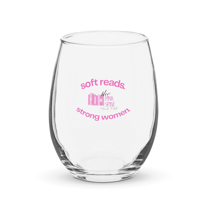 SRSW Stemless Wine Glass (pink design) product image (1)