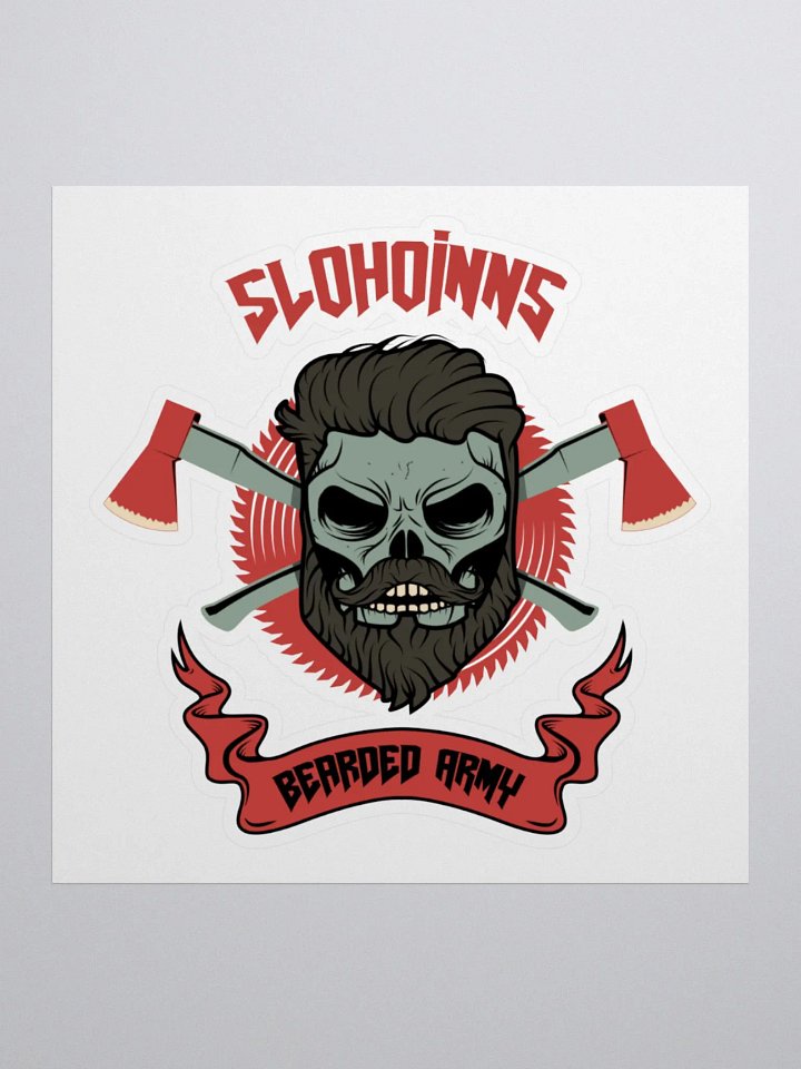 Slohoinns bearded army sticker product image (1)