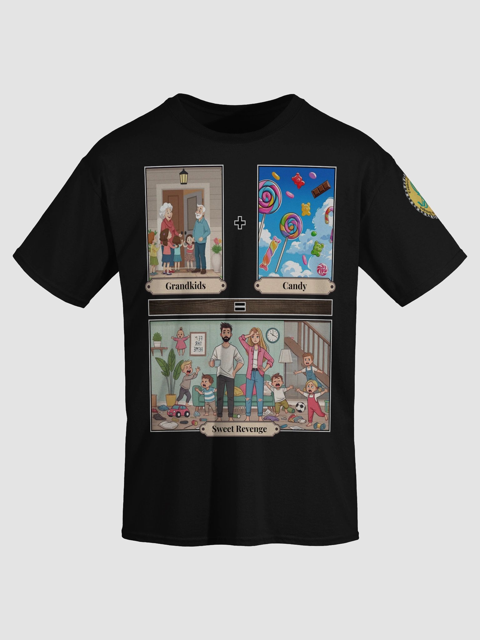 Grandkids + Candy = Sweet Revenge (Both) Gildan Heavyweight T-Shirt Colors (1) product image (3)