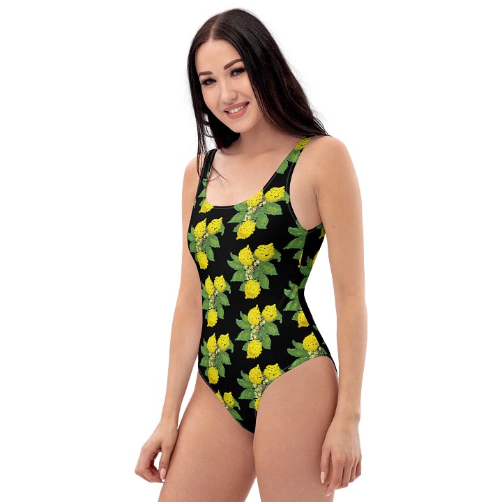 Lemon Love Black One-Piece Swimsuit product image (1)