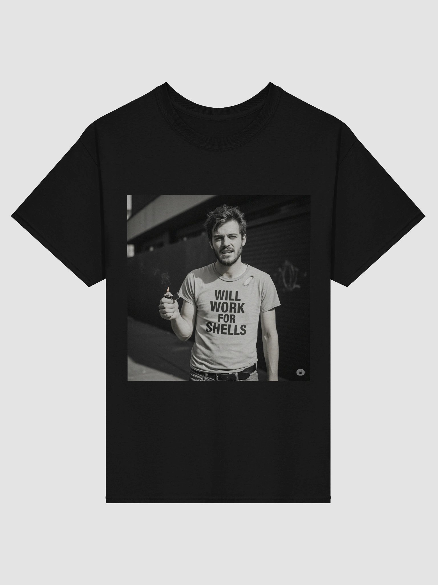 Will Work for Shells Tshirt product image (1)