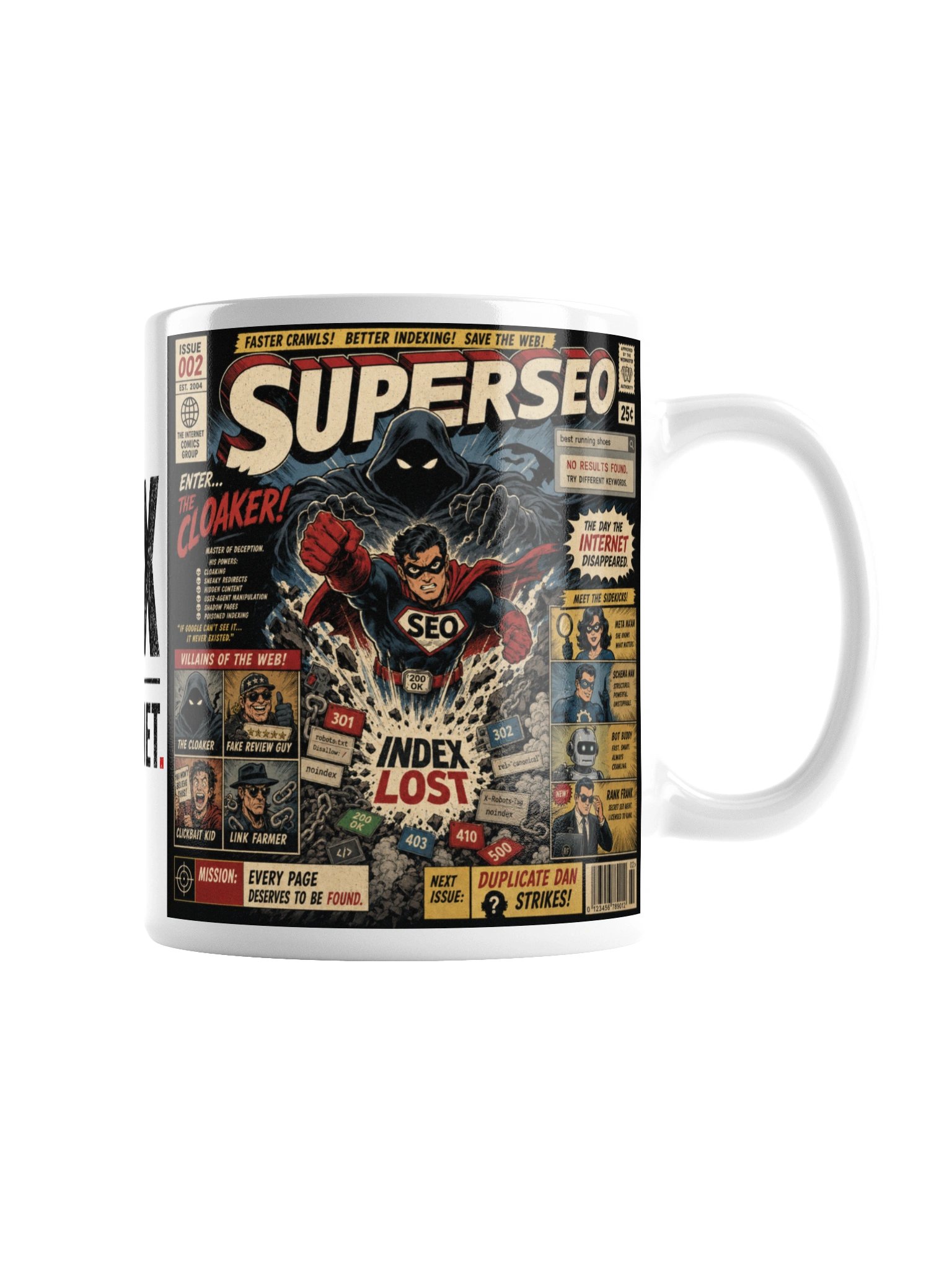SUPERSEO — "Fix the Internet" Comic Mug product image (3)