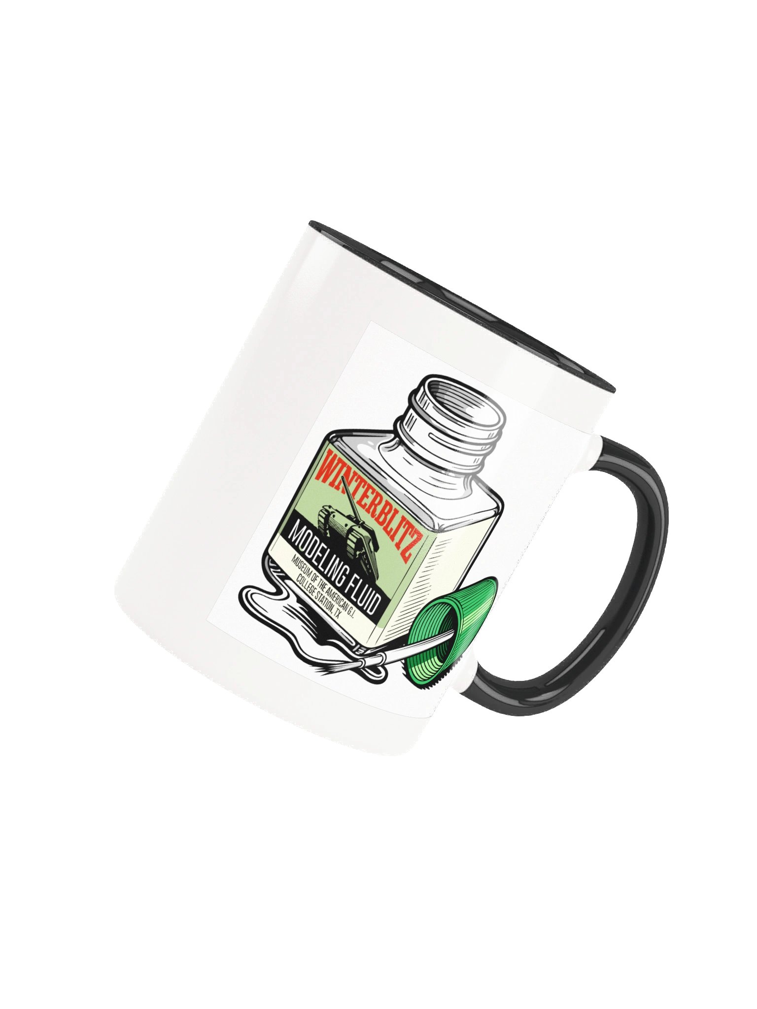 Winterblitz Modeling Fluid Coffee Mug (Black & White) product image (7)