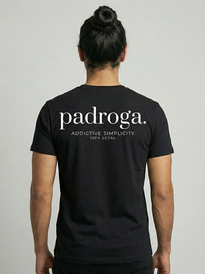 padroga. essentials black tshirt Francisco Llamas design product image (2)