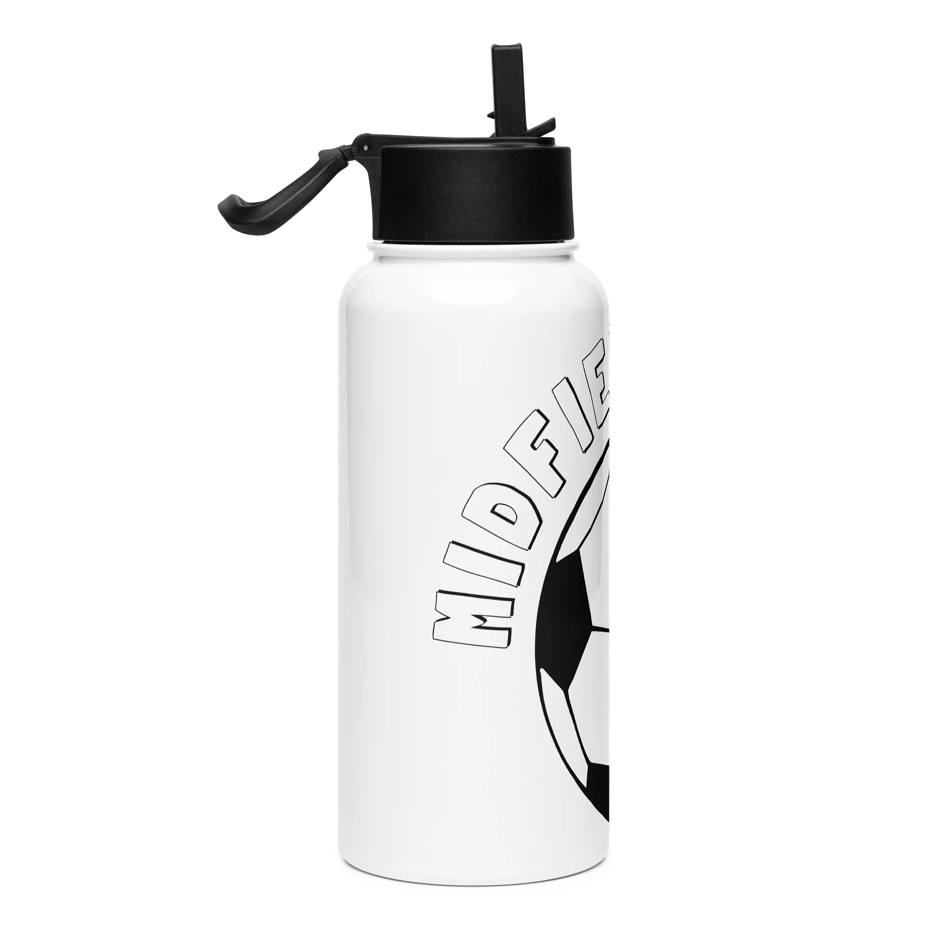 MIDFIELDER Soccer Bottle — 32oz Straw Lid by The Goal Keeper product image (4)