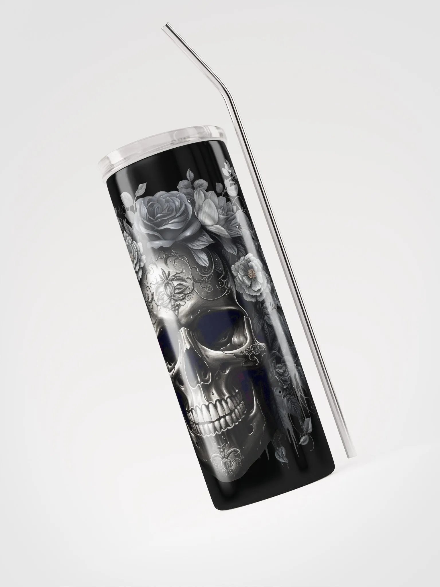 Black Floral Skull product image (3)