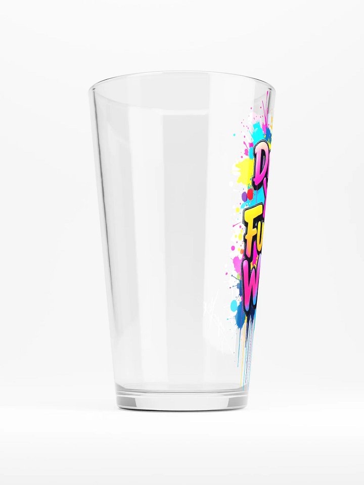 Graffiti-Style 'Drink Your Water' Pint Glass product image (2)
