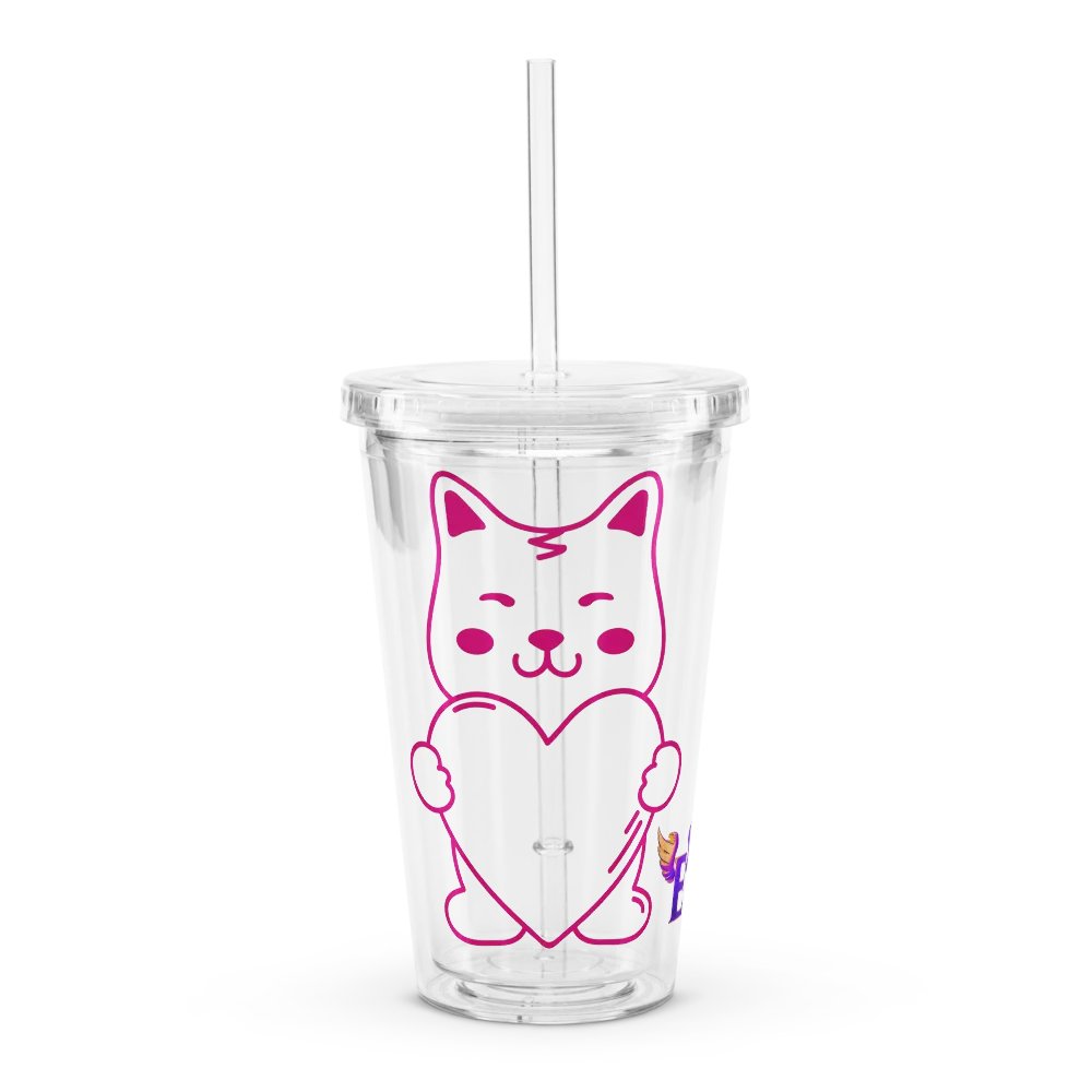 Doggy Heart: Clear Hard Plastic Cup product image (1)