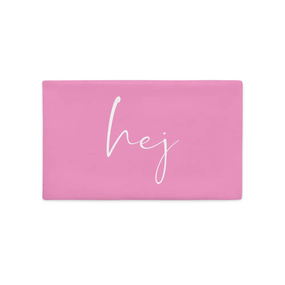 Hej SCANDI STATEMENT - Pink PREMIUM Pillow Case product image (2)