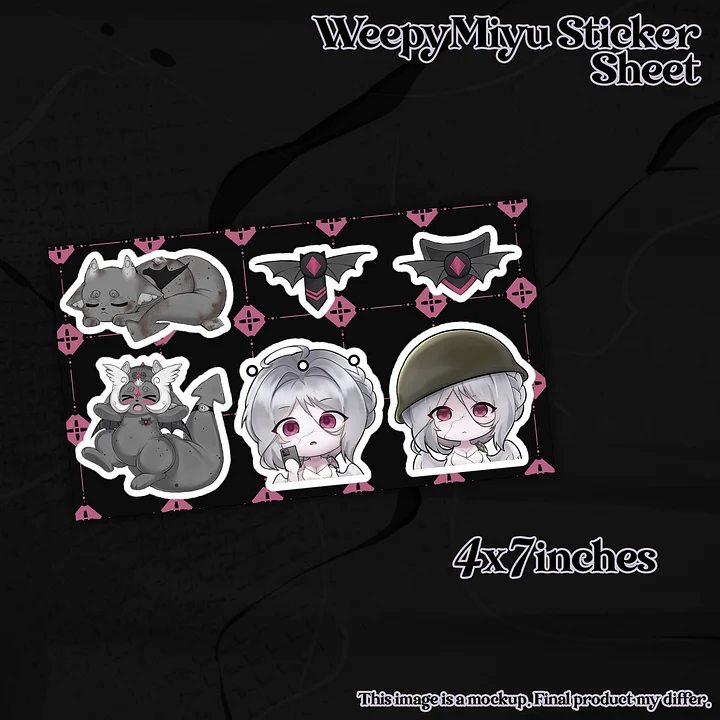 WeepyMiyu Sticker Sheet product image (1)