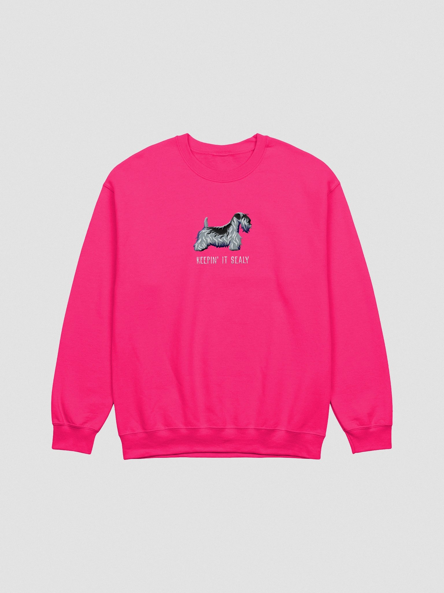 Keepin' It Sealy Sweatshirt (Embroidered) of a Sealyham Terrier(Blue) product image (4)