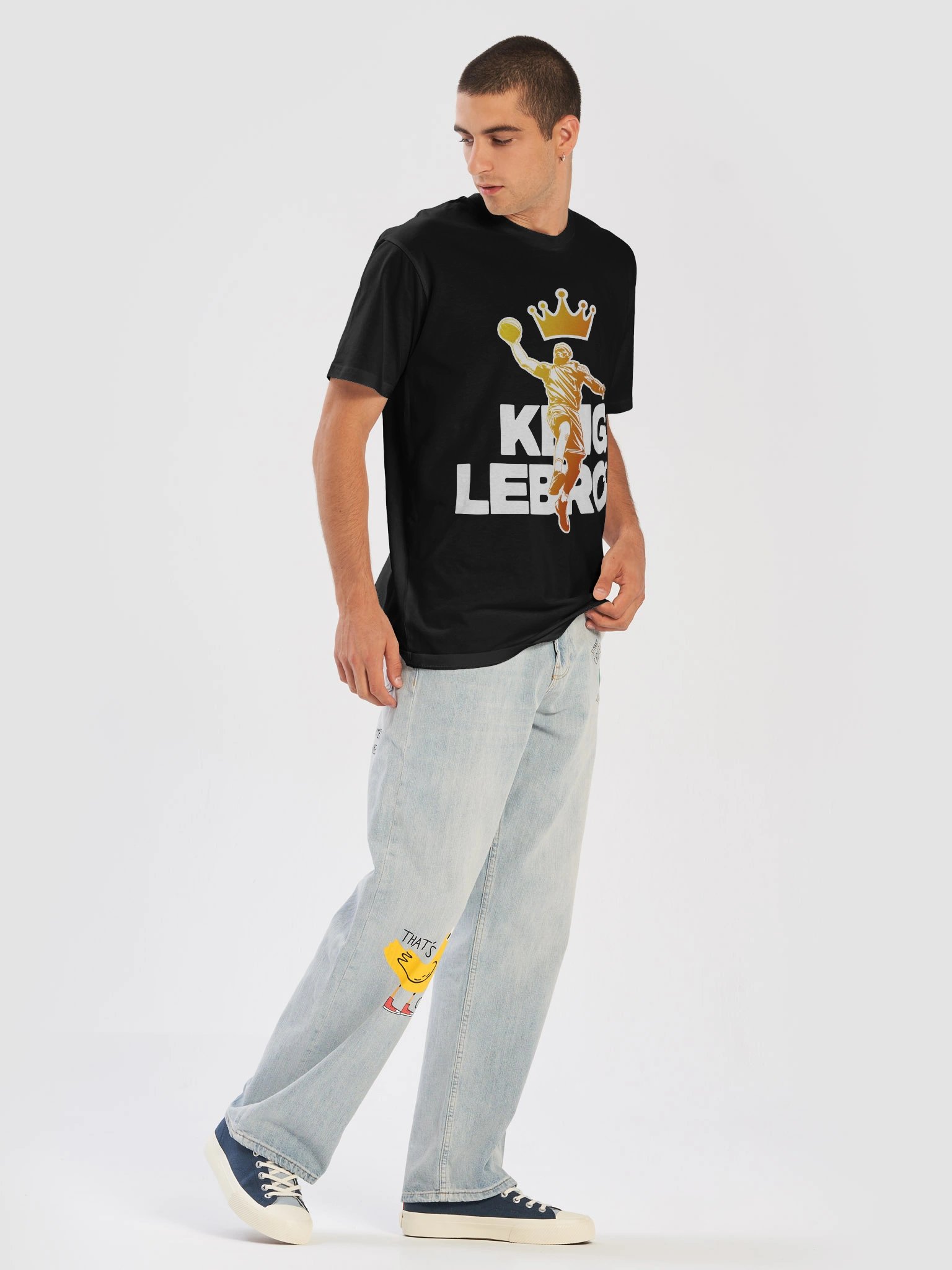 "King LeBron" Premium Unisex T-Shirt product image (5)
