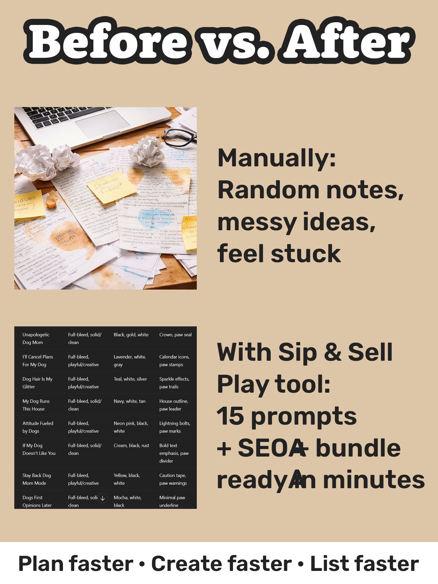Sip & Sell Play — Etsy Design Planner + Prompt Generator (Custom GPT) product image (6)