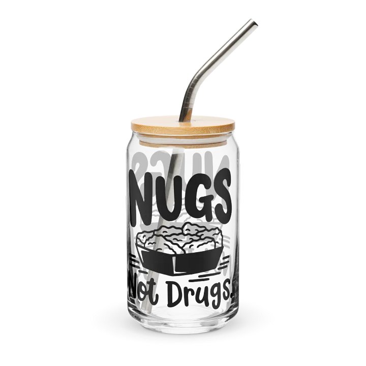 Nugs Not Drugs - Can-Shaped Glass product image (1)
