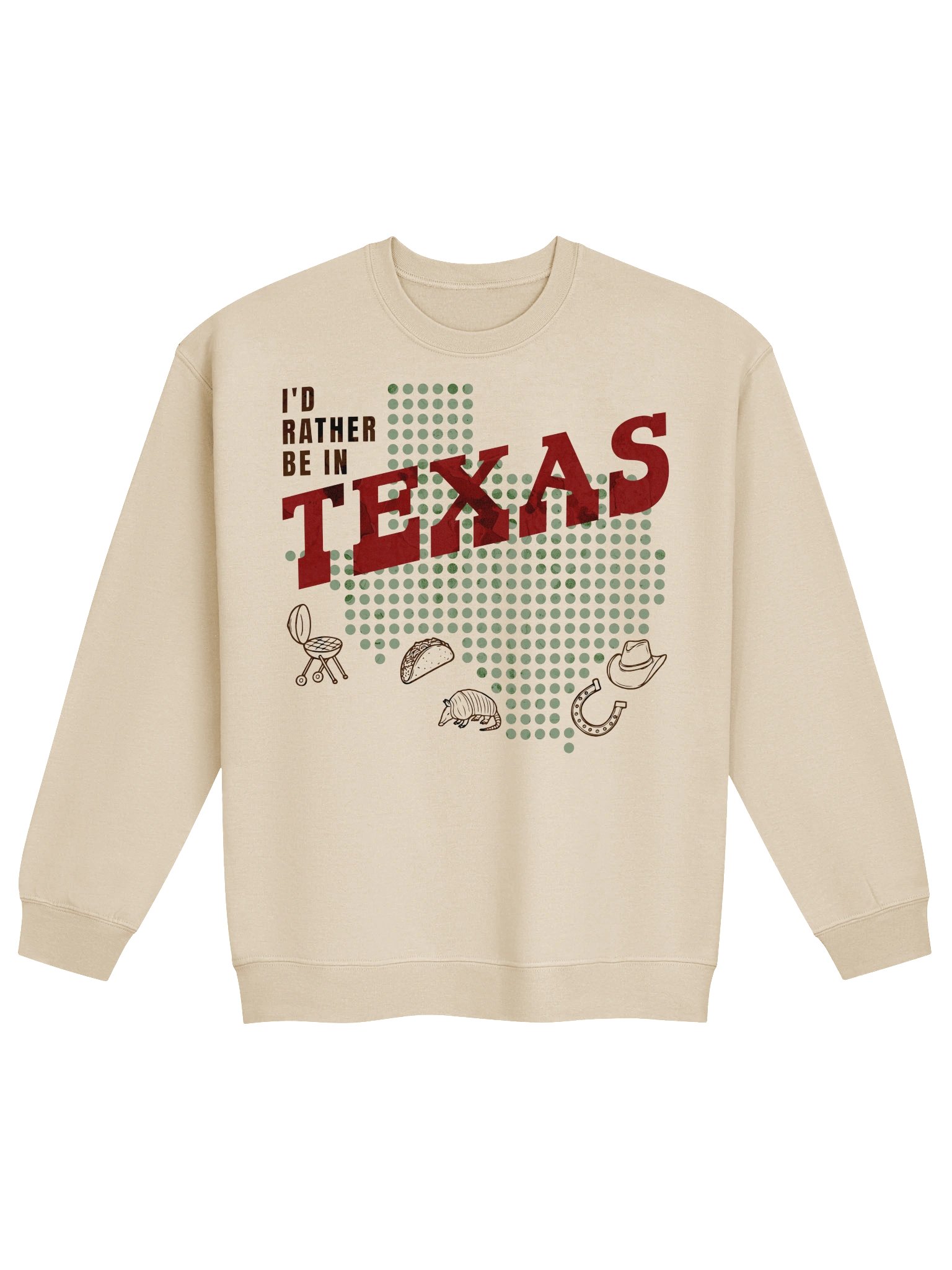 I'd Rather Be In texas - Sweatshirt product image (2)