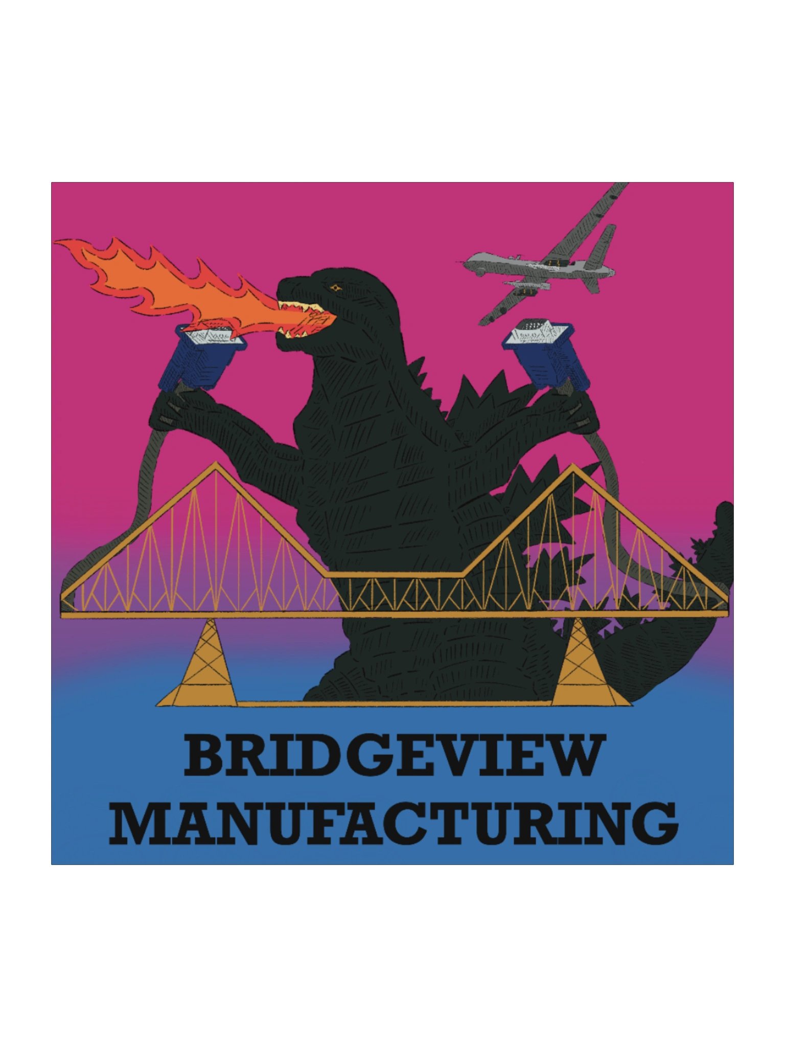 NC Bridgezilla Stickers product image (1)