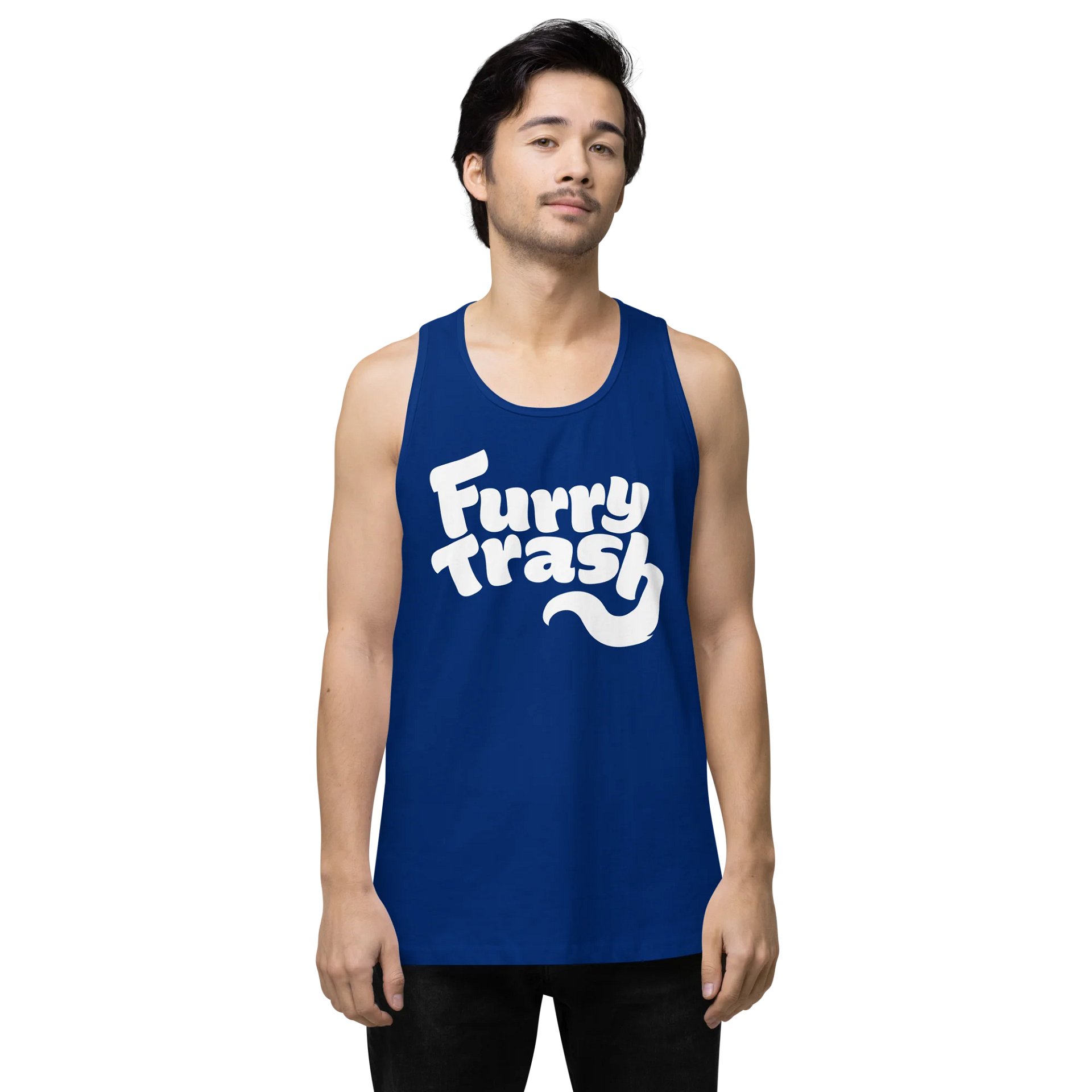 Furry Trash Tank – Bubble Logo (White Print) product image (43)