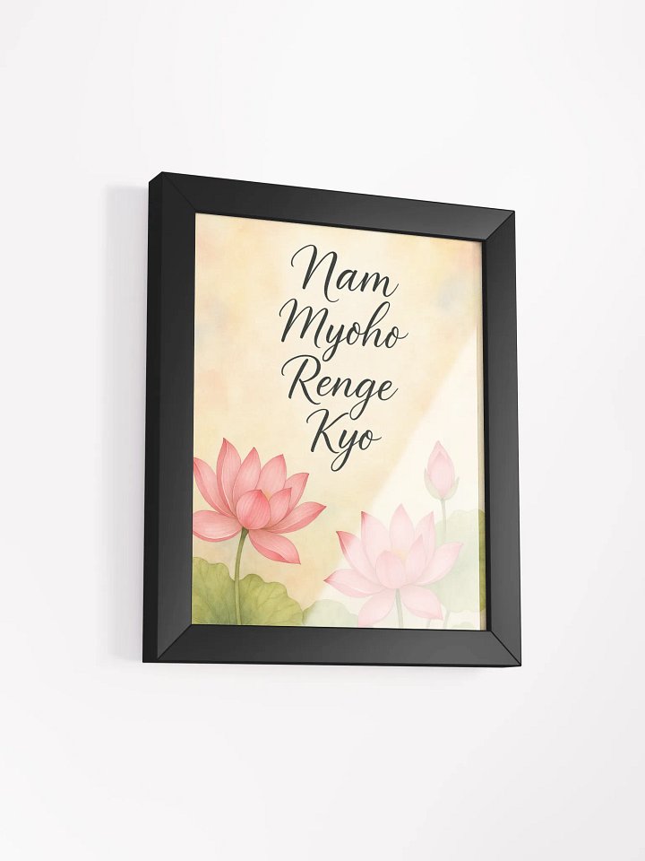 Nam Myoho Renge Kyo Framed Matte Poster product image (2)