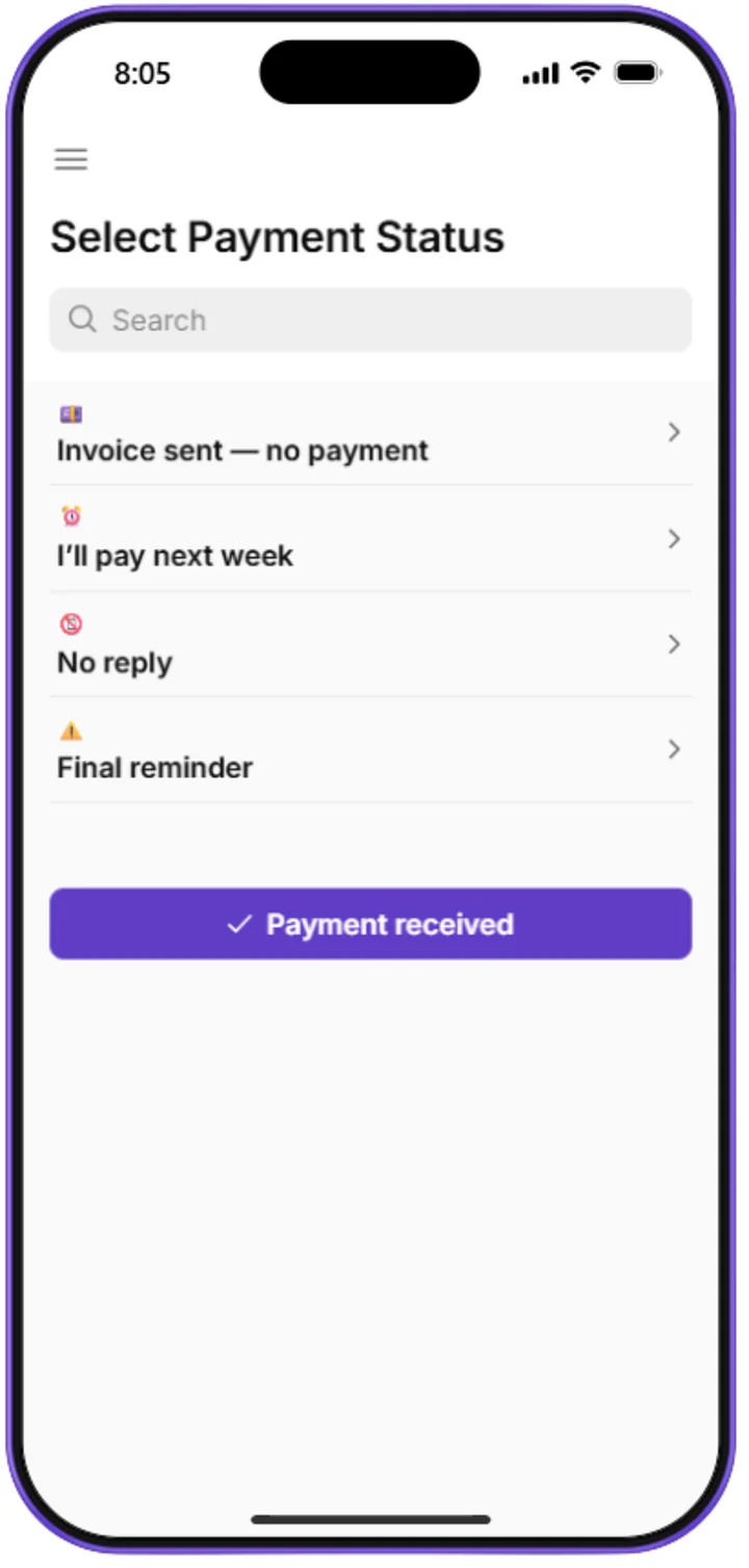 Payment Reminder Messaging App product image (2)