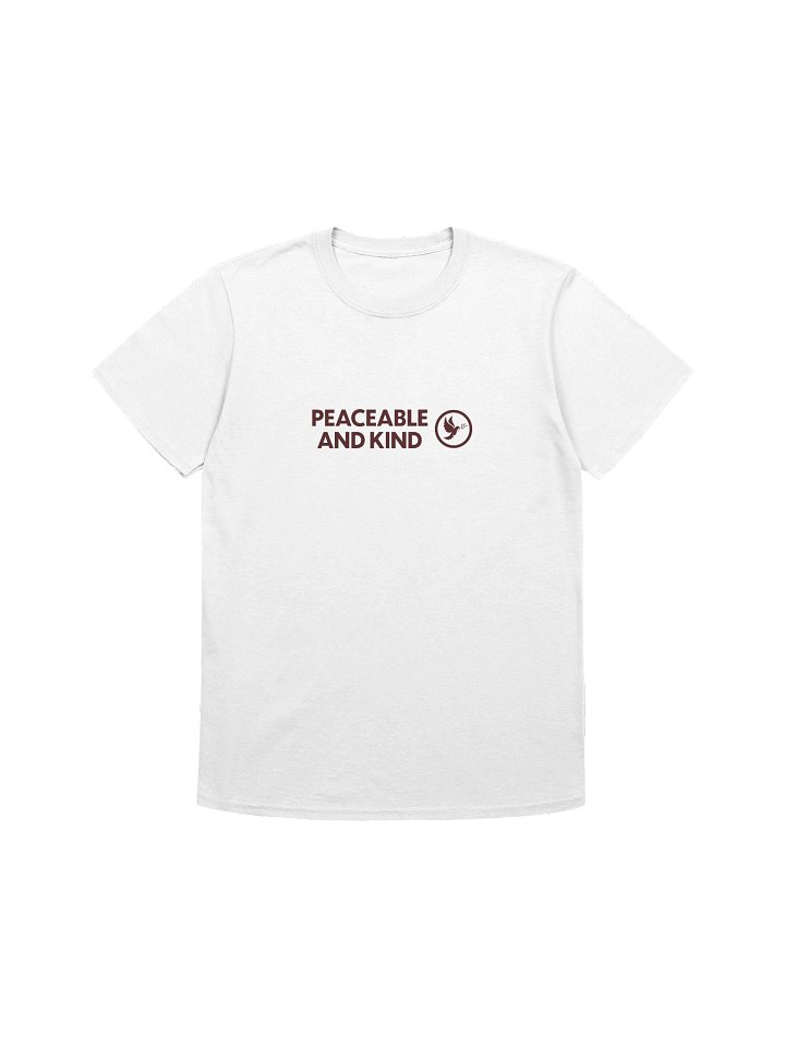 Peaceable and Kind (White Tee) product image (1)