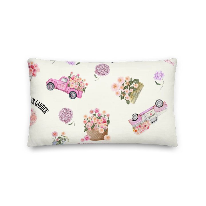 COTTGAGE SUMMER FUN PATTERN WITH DAHLIAS AND TRUCKS product image (2)