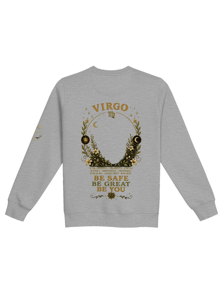 Virgo “Purpose in Every Detail” Premium Zodiac Crewneck product image (2)