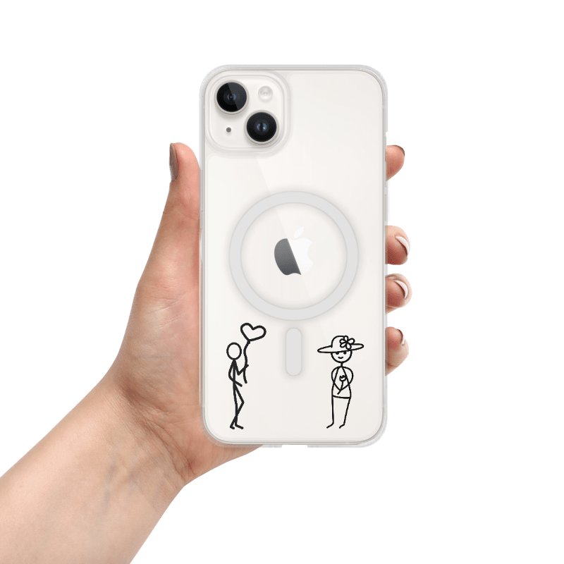 She & Her Pookie iPhone MagSafe® clear case - Dark product image (2)