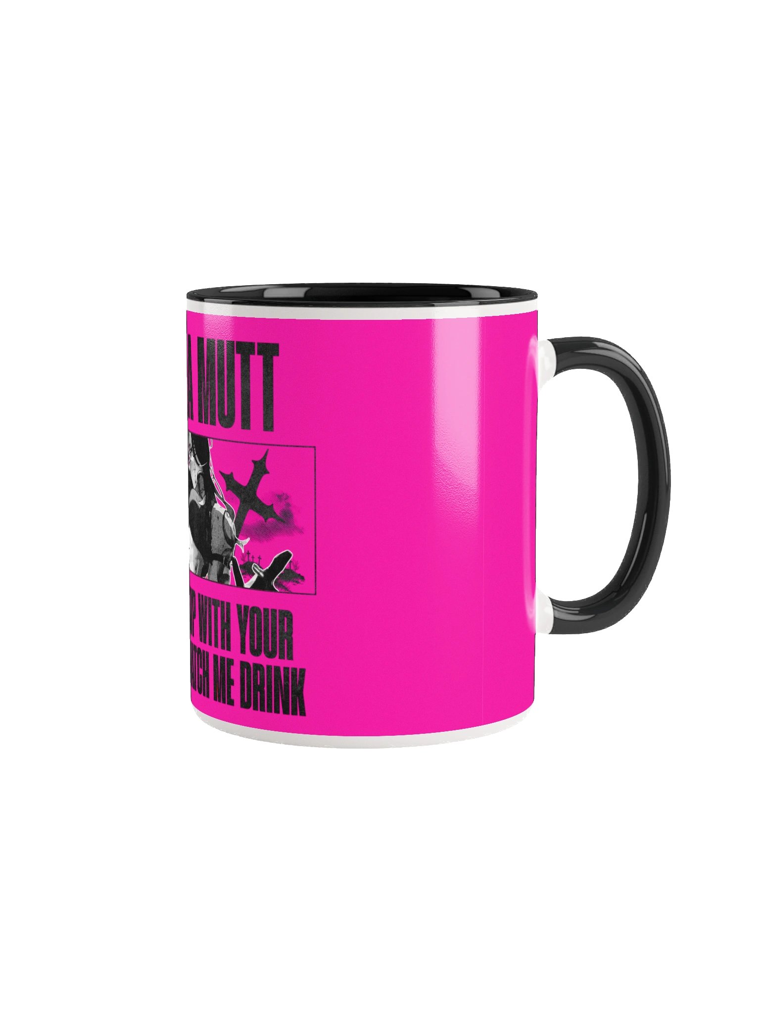 I Am a Mutt Ceramic Mug (PINK) product image (1)