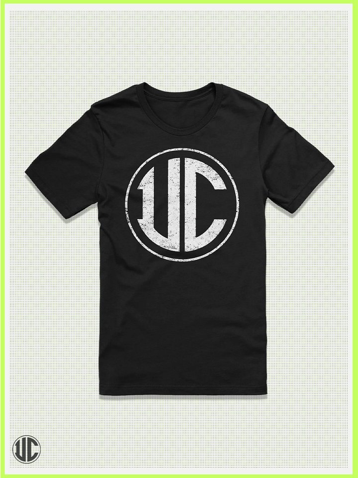 UnkoCon Distressed White Logo T-Shirt – Classic UC Street Mark product image (1)
