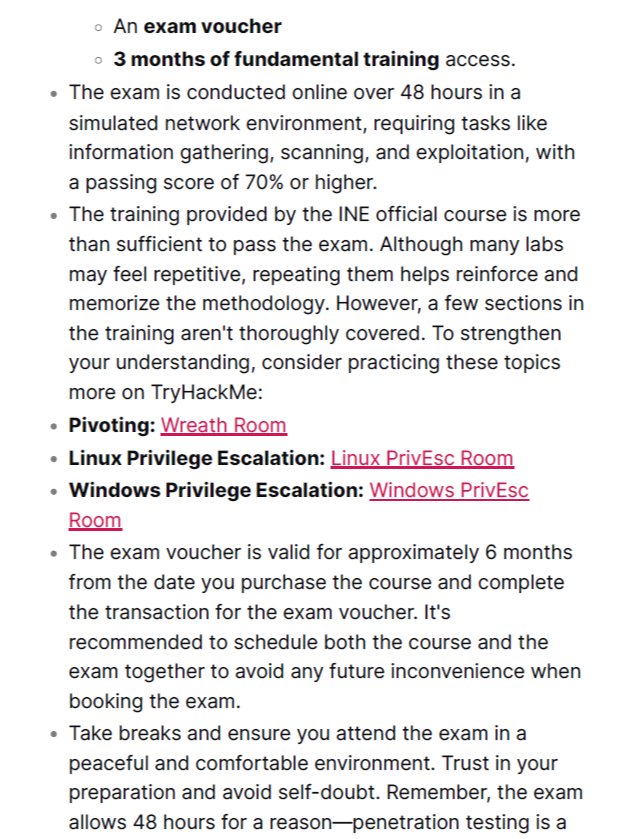 E-learn Junior Penetration Tester (eJPTv2) Study Notes (Unofficial) + FREE CHEAT SHEET product image (2)