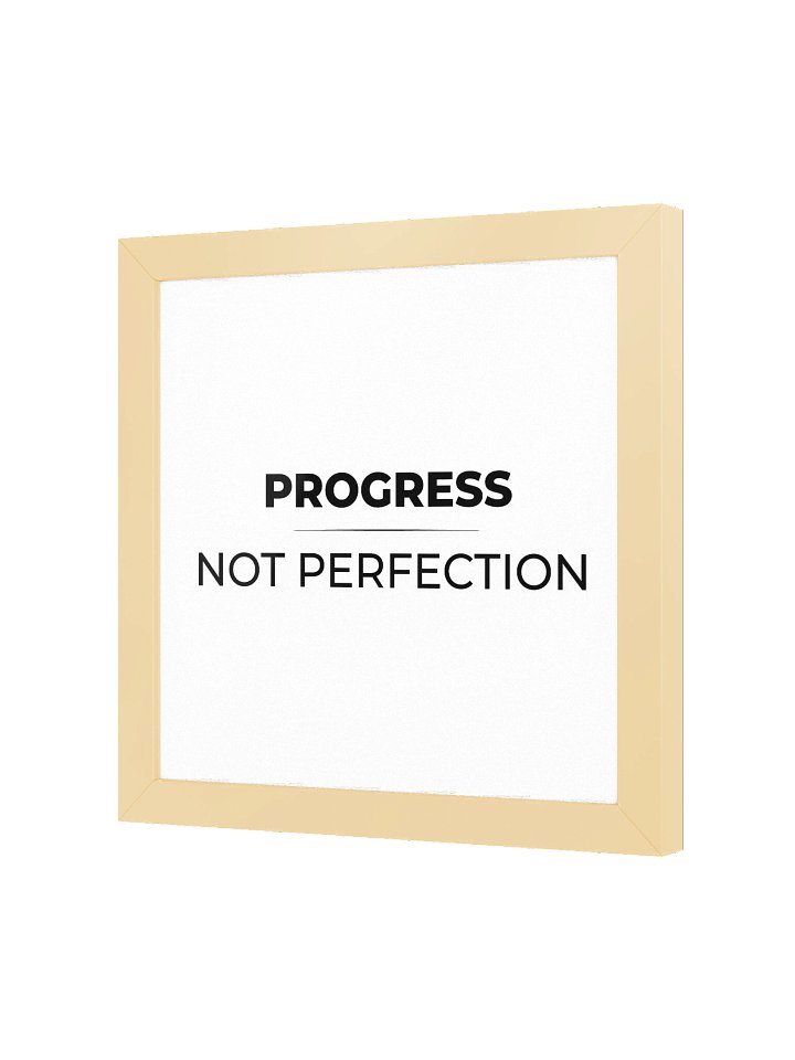 Framed Reminder - Progress. Not Perfection - Oak product image (3)
